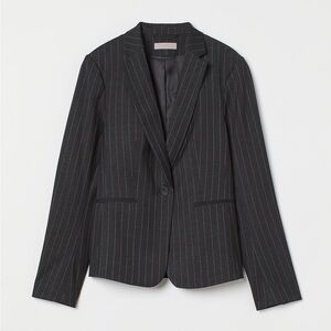 H&M Pinstripe Fitted Blazer